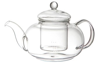 CHALEIRA VIDRO C/ INFUSOR VIDRO 600ML