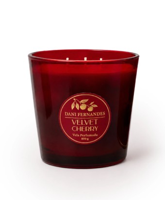 VELA PERFUMADA VELVET CHERRY 800G