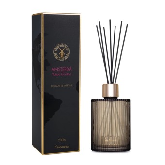 DIFUSOR  DE VARETAS 200ML AMSTERDA VIA AROMA