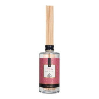  REFIL DIFUSOR DE VARETAS 250ML FLOR DE CEREJEIRA VIA AROMA 
