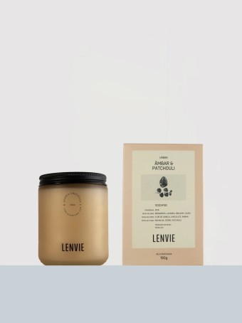 VELA PERF AMBAR e PATCHOULI 190G LENVIE