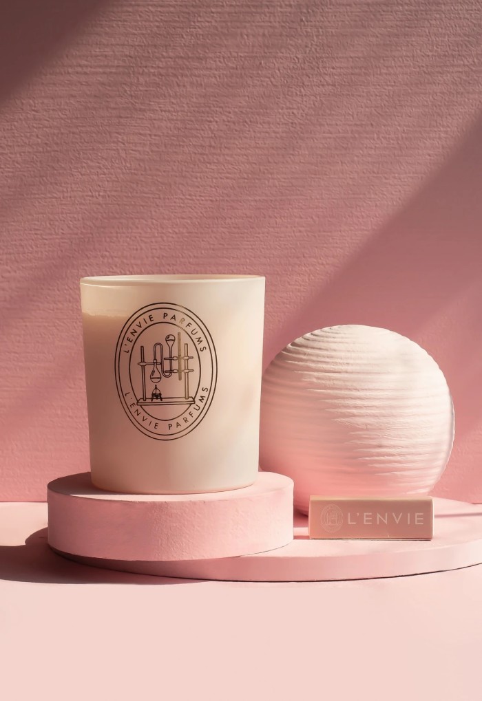 VELA PERFUMADA SUNSET ROSE 210G LENVIE