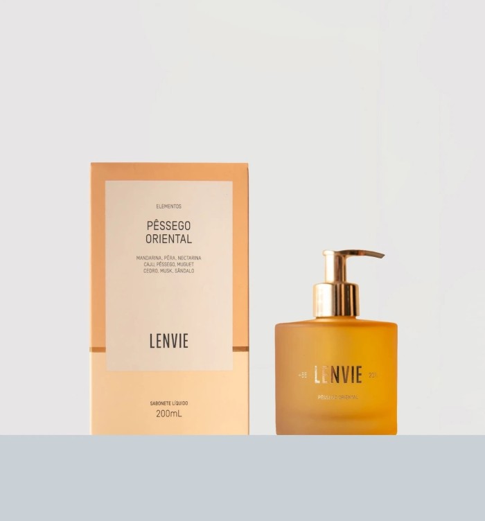 SABONETE  LIQUIDO PESSEGO 200ML LENVIE