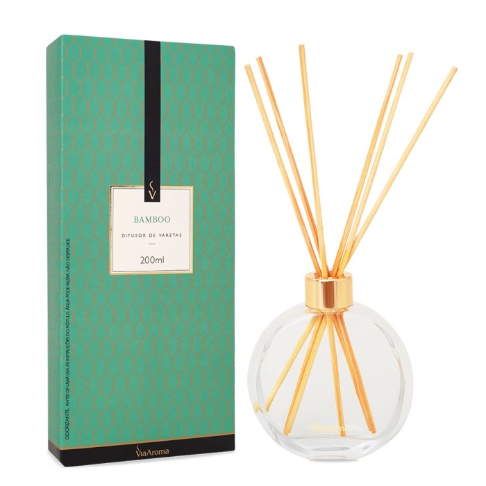 DIFUSOR DE VARETAS 200ML BAMBOO VIA AROMA