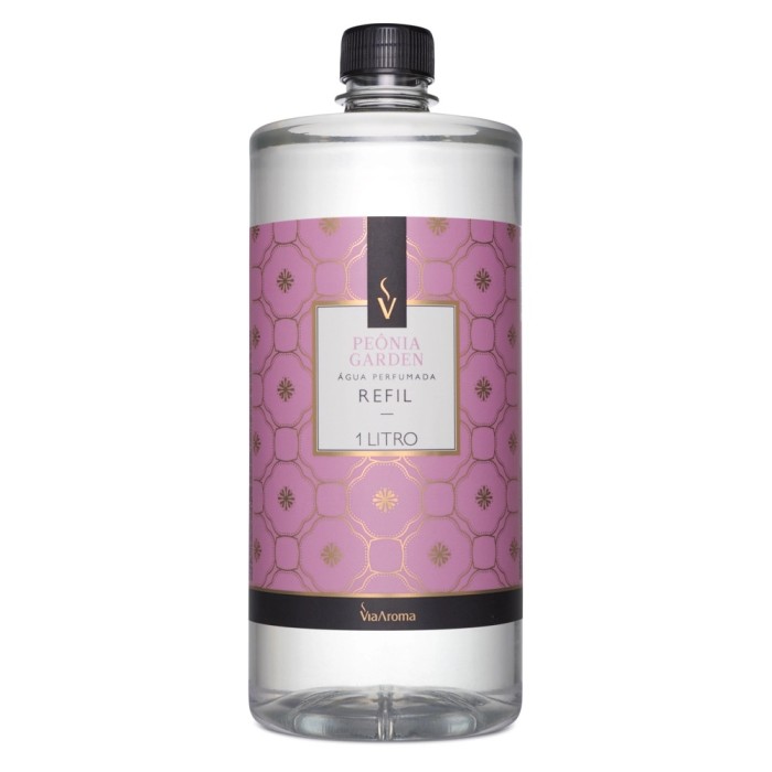 REFIL  AGUA 1 LITRO  PEONIA GARDEN VIA AROMA