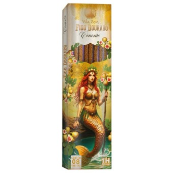 INCENSO VILA ZEN ENCANTO DAS AGUAS FIGO DOURADO