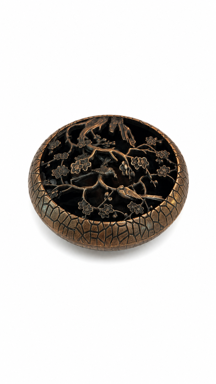 TURIBULO METAL 08CM DOURADO