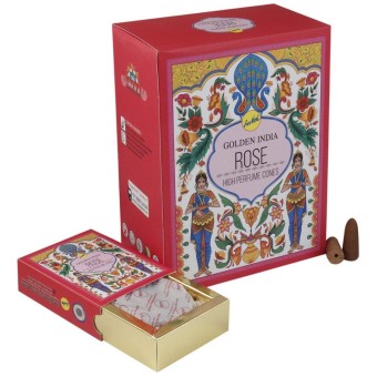 INCENSO CASCATA GOLDEN INDIA - ROSE