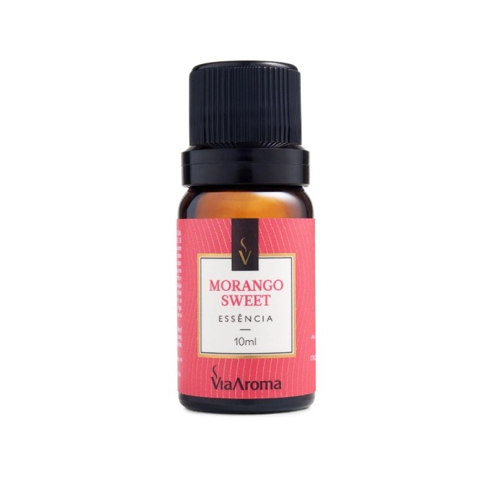 ESSENCIA VIA AROMA 10ML CLASSICA MORANGO SWEET