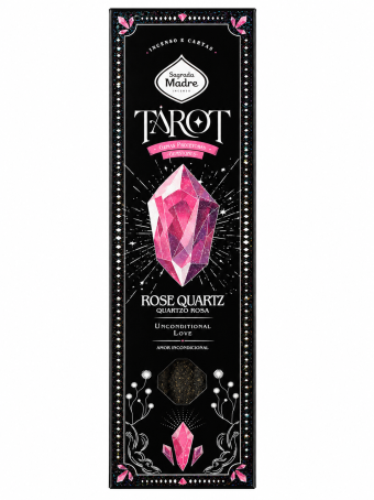 INCENSO SAGRADA MADRE LINHA TAROT GEMAS QUARTZO ROSA