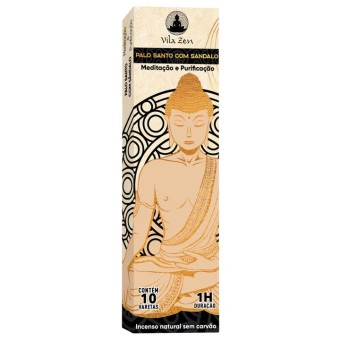 INCENSO PALO SANTO COM SANDALO VILA ZEN