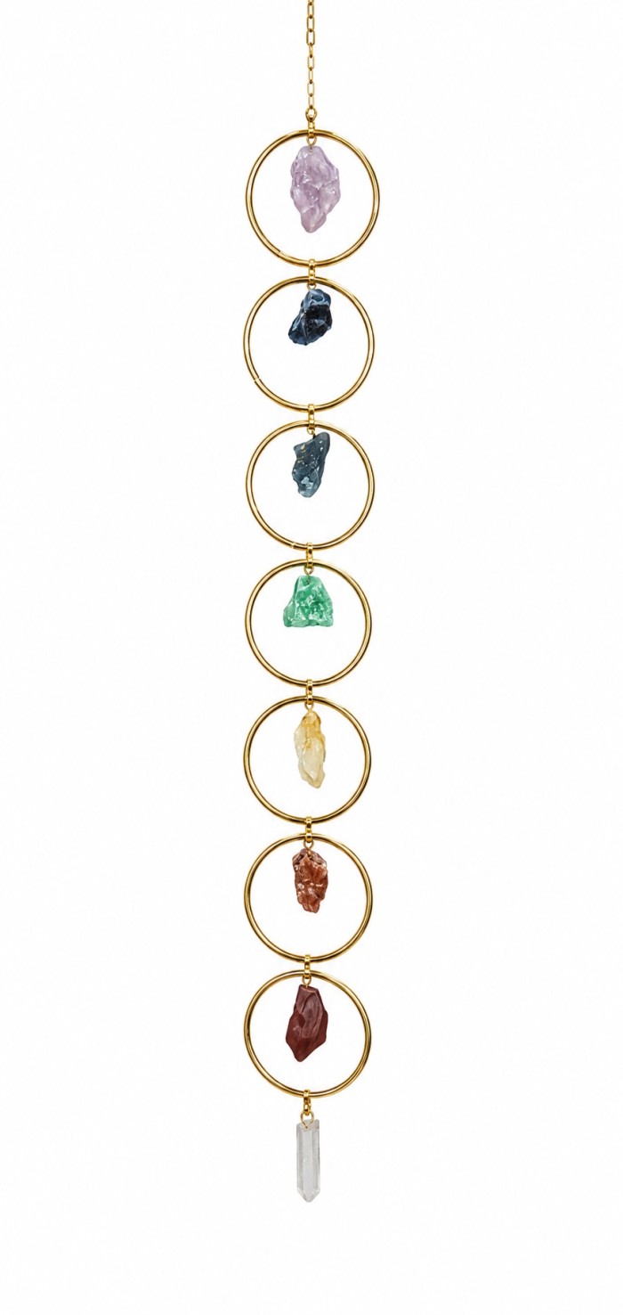 MOBILE DE PEDRAS NATURAIS 7 CHAKRAS MED.
