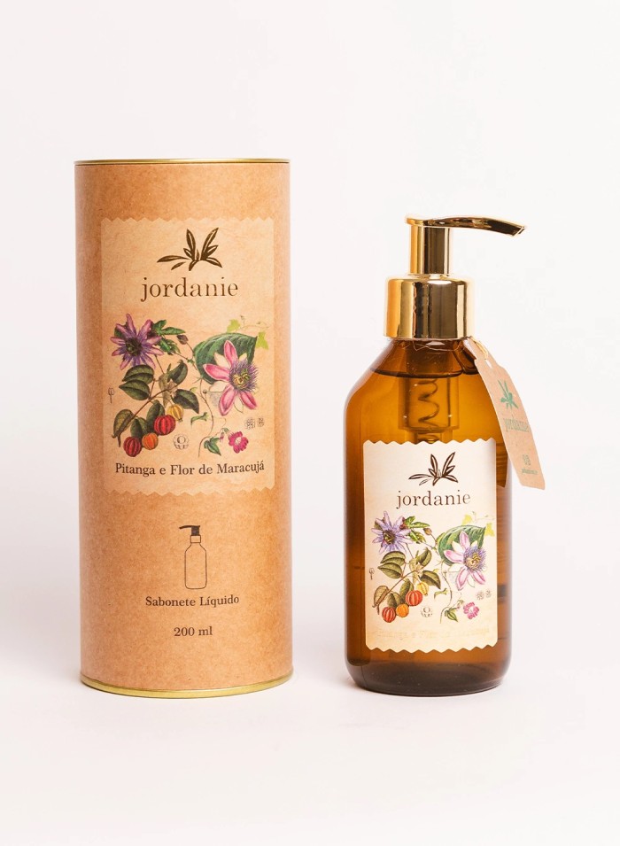 SABONETE LIQUIDO PITANGA E FLOR DE MARACUJA 200ML JORDANIE