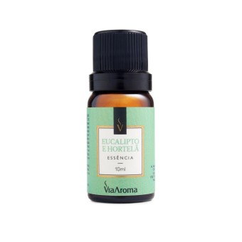 ESSENCIA VIA AROMA 10ML CLASSICA EUCALIPTO E HORTELA
