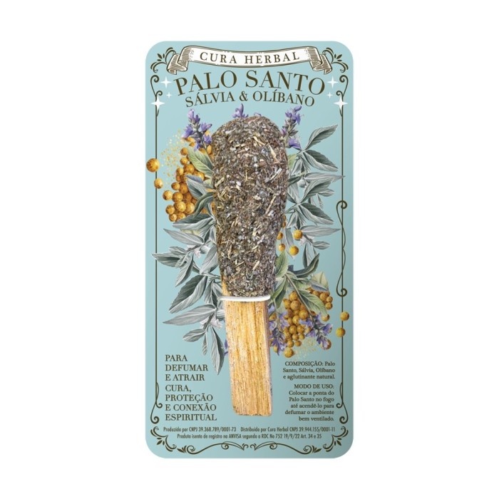 PALO SANTO COM SALVIA E OLIBANO CURA HERBAL