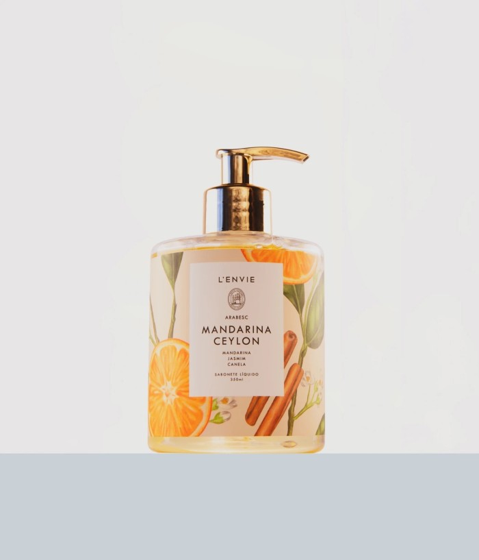 SABONETE LIQUIDO PET MANDARINA CEYLON 350ML LENVIE