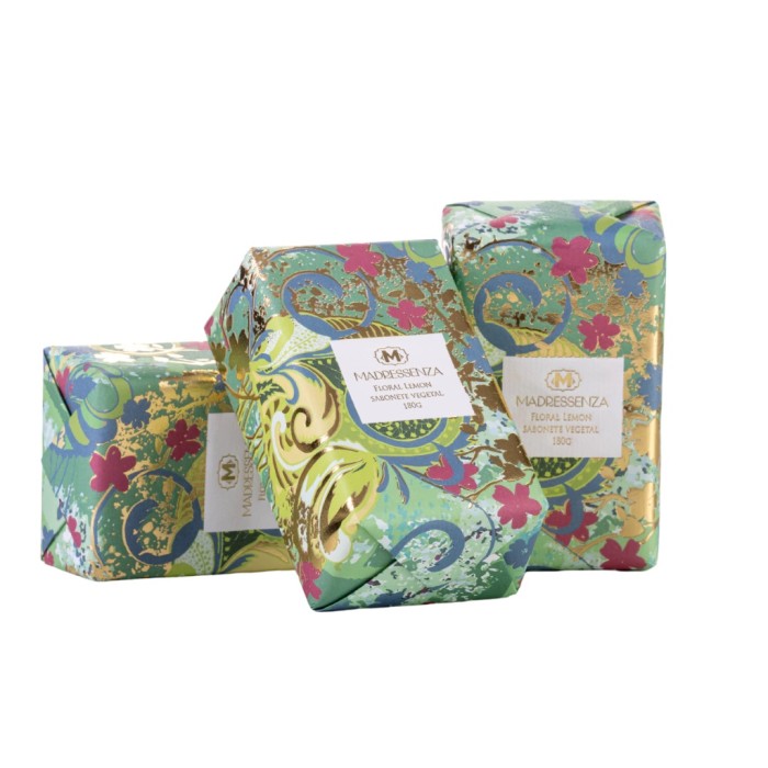 SABONETE VEGETAL FLORAL LEMON 180G MADRESSENZA