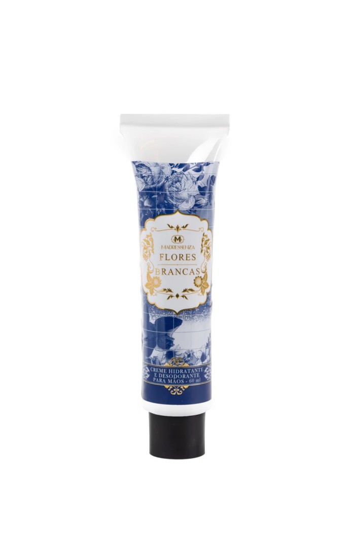 CREME HIDRATANTE PARA MAOS FLORES BRANCAS 60ML MADRESSENZA