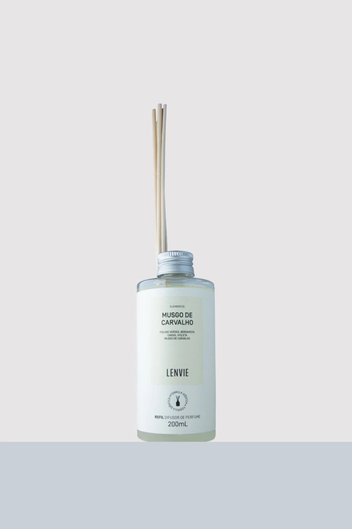 REFIL DIFUSOR DE VARETAS MUSGO DE CARAVALHO 200ML LENVIE