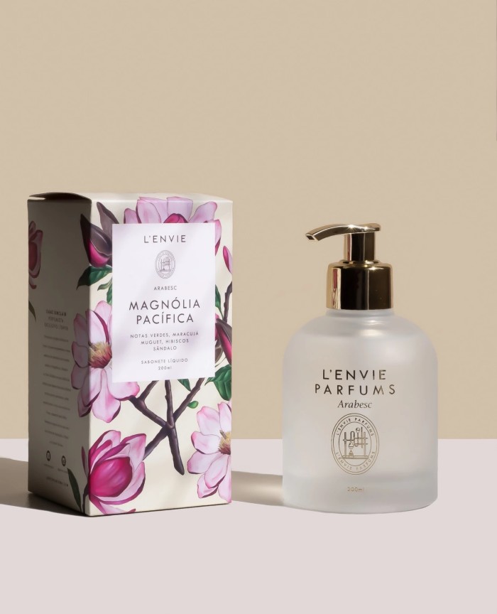 SABONETE LIQUIDO MAGNOLIA PACIFICA 200ML LENVIE