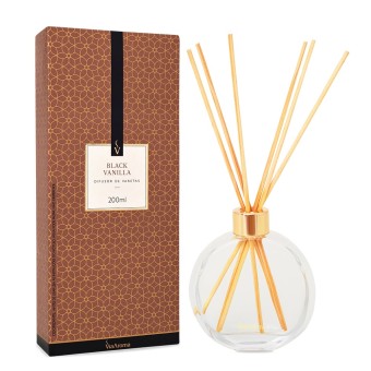 DIFUSOR DE VARETAS 200ML BLACK VANILLA VIA AROMA