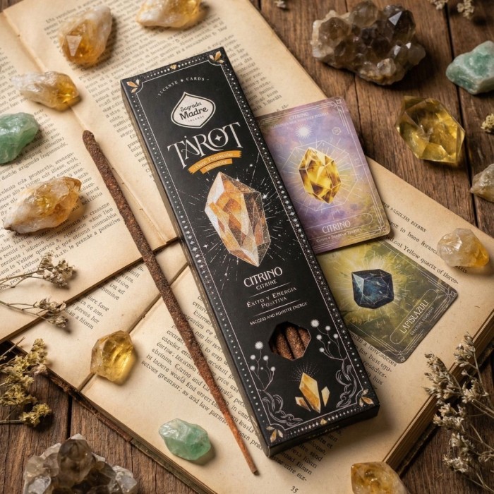 INCENSO SAGRADA MADRE  LINHA TAROT GEMAS CITRINO