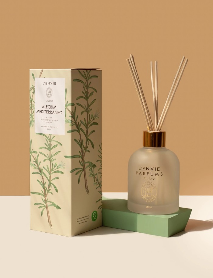 DIFUSOR DE VARETAS ALECRIM 200ML LENVIE
