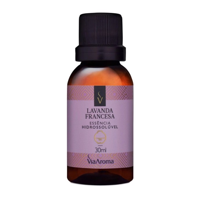ESSENCIA HIDROSSOLUVEL VIA AROMA 30ML CLASSICA LAVANDA FRANCESA