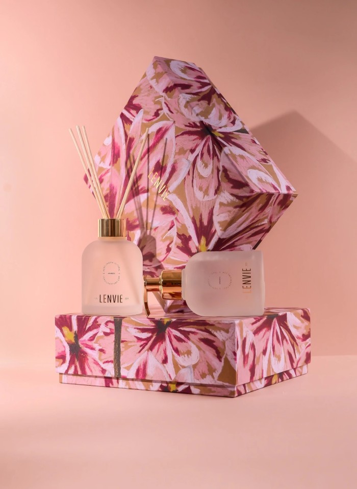 KIT DIFUSOR E SABONETE MAGNOLIA 150ML LENVIE