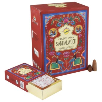 INCENSO CASCATA GOLDEN INDIA - SANDALWOOD