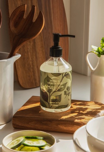 SABONETE LIQ PEPINO E ERVAS VERDES 500ML LENVIE