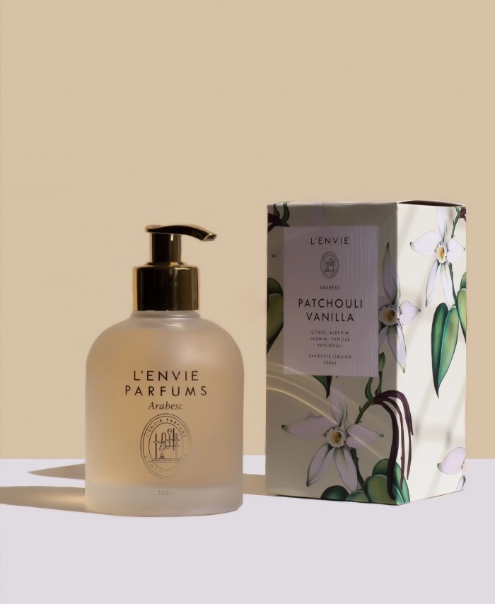 SABONETE LIQUIDO PATCHOULI VANILLA 200ML LENVIE