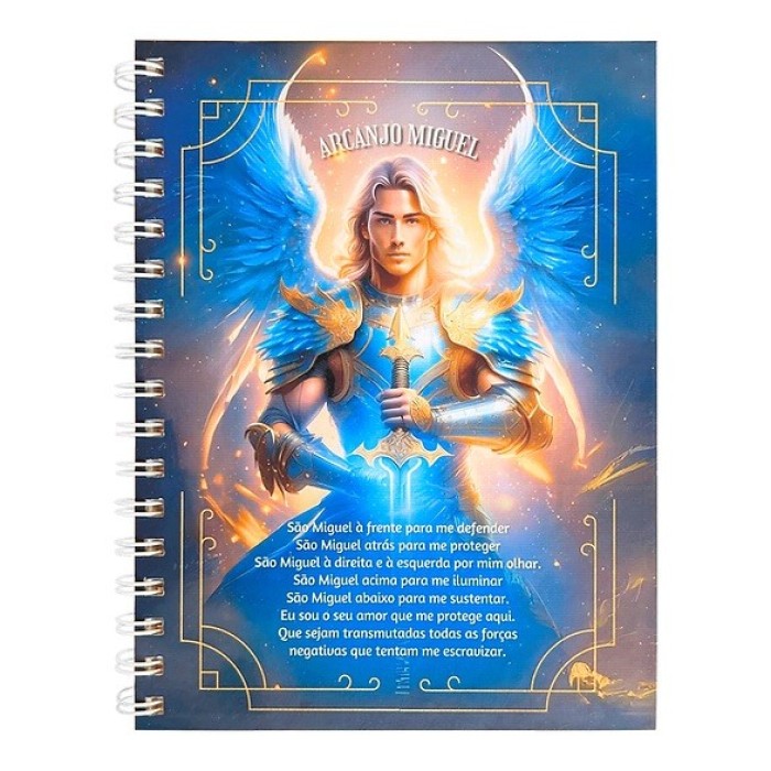 CADERNO 16X22 ARCANJO MIGUEL CURA HERBAL