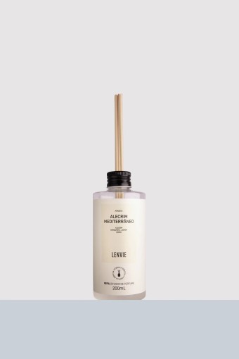REFIL DIFUSOR DE VARETAS ALECRIM 200ML LENVIE