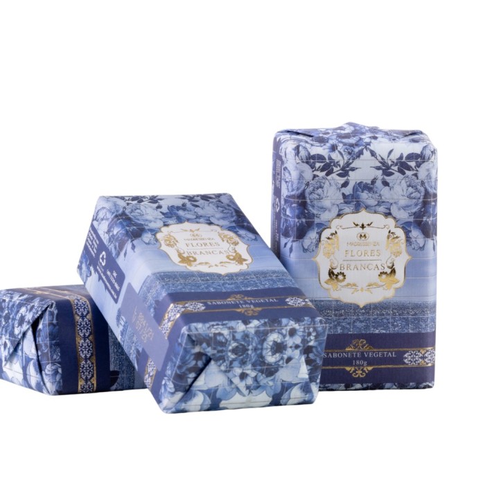 SABONETE VEGETAL FLORES BRANCAS 180G MADRESSENZA