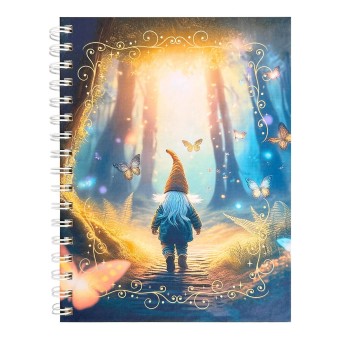 CADERNO 16X22 GNOMO NA FLORESTA CURA HERBAL