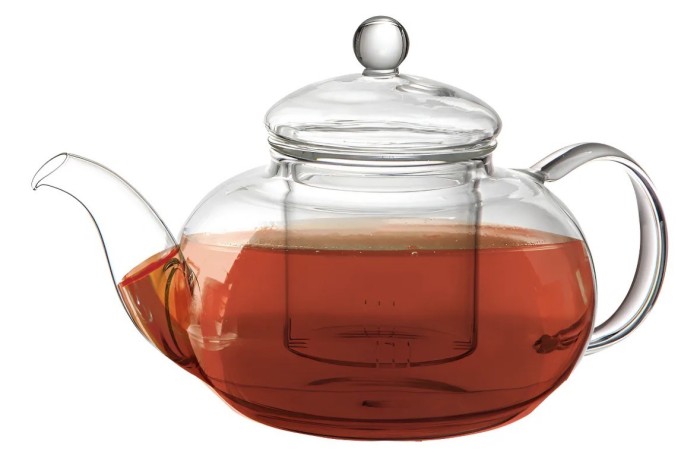 CHALEIRA VIDRO C/ INFUSOR VIDRO 600ML