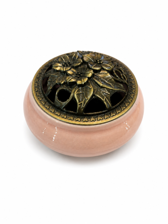 TURIBULO CERAMICA ROSA