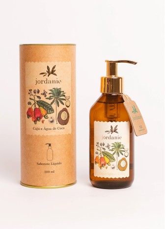 SABONETE LIQUIDO CAJU E AGUA DE COCO 200ML JORDANIE