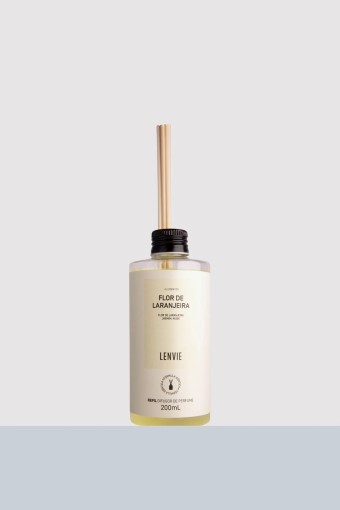 REFIL DIFUSOR DE VARETAS FLOR DE LARANJEIRA 200ML LENVIE