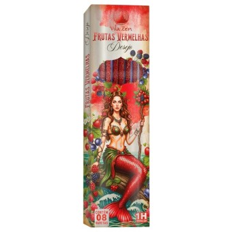 INCENSO VILA ZEN ENCANTO DAS AGUAS FRUTAS VERMELHAS