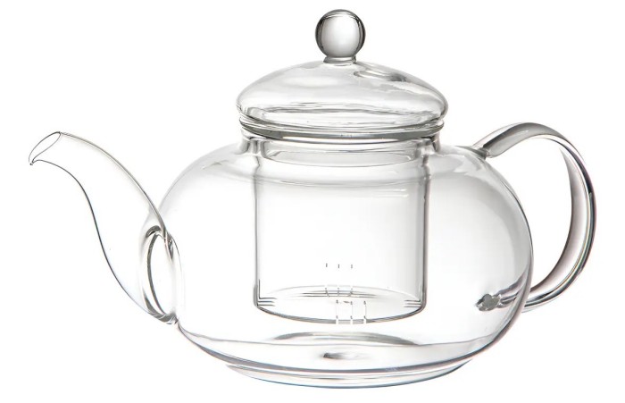 CHALEIRA VIDRO C/ INFUSOR VIDRO 600ML