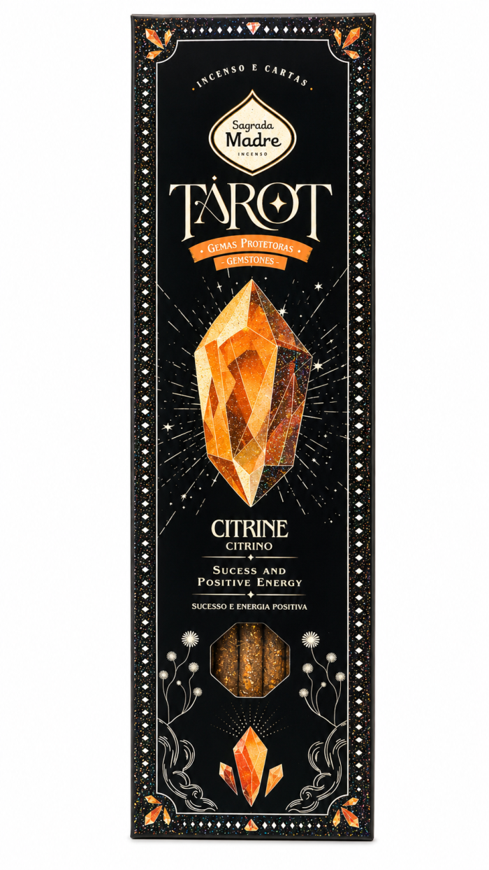 INCENSO SAGRADA MADRE  LINHA TAROT GEMAS CITRINO