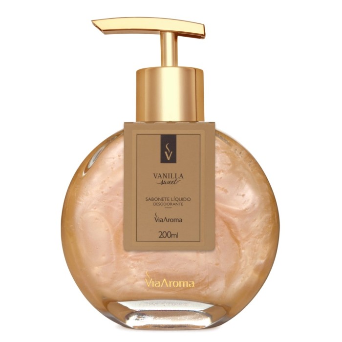 SABONETE LIQUIDO 200ML VANILLA VIA AROMA