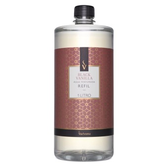 REFIL VIA AROMA 1LT AGUA PERF. CLASSICA BLACK VANILLA