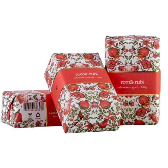 SABONETE VEGETAL ROMA-RUBI 180G MADRESSENZA