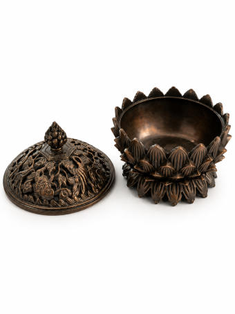 TURIBULO METAL 10CM BRONZE ENVELHECIDO