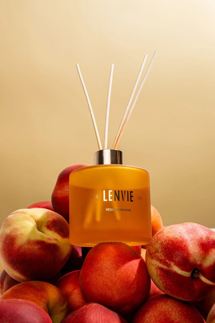 DIFUSOR DE VARETAS PESSEGO ORIENTAL 200ML LENVIE
