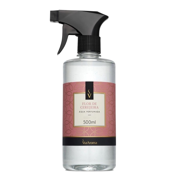 AGUA PERFUMADA 500ML FLOR DE CEREJEIRA VIA AROMA