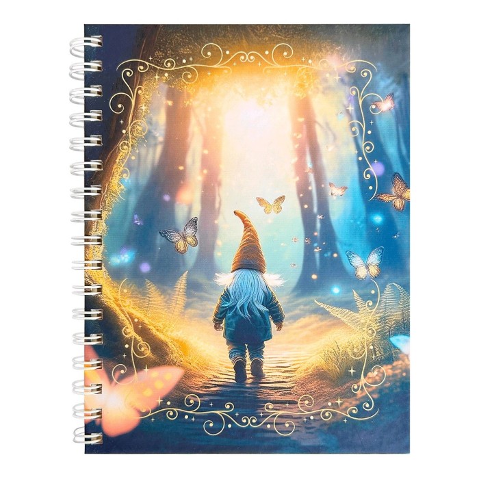 CADERNO 16X22 GNOMO NA FLORESTA CURA HERBAL
